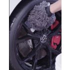 Chenille Wash Mitt Grey - Mosókesztyű